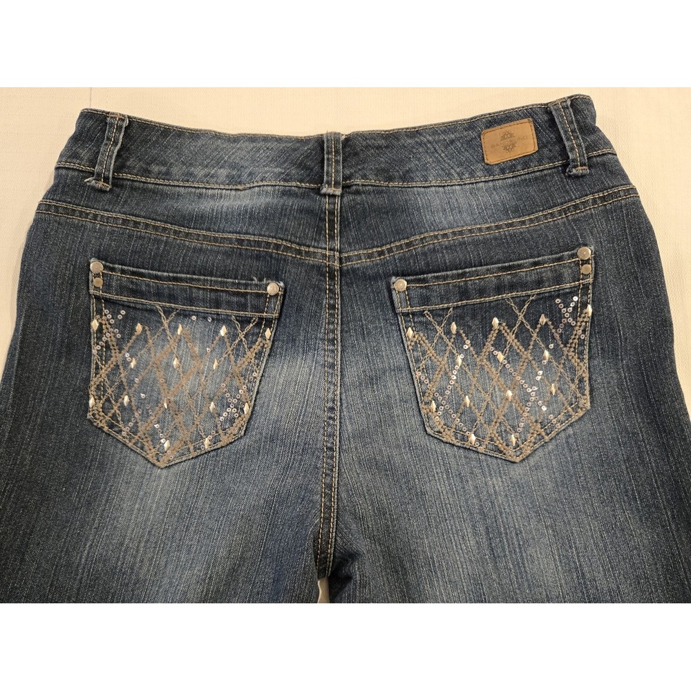 Bandolino Maggie Women's Distressed Jeans Custom Hem Size 10 Missing Sequins‎ 10